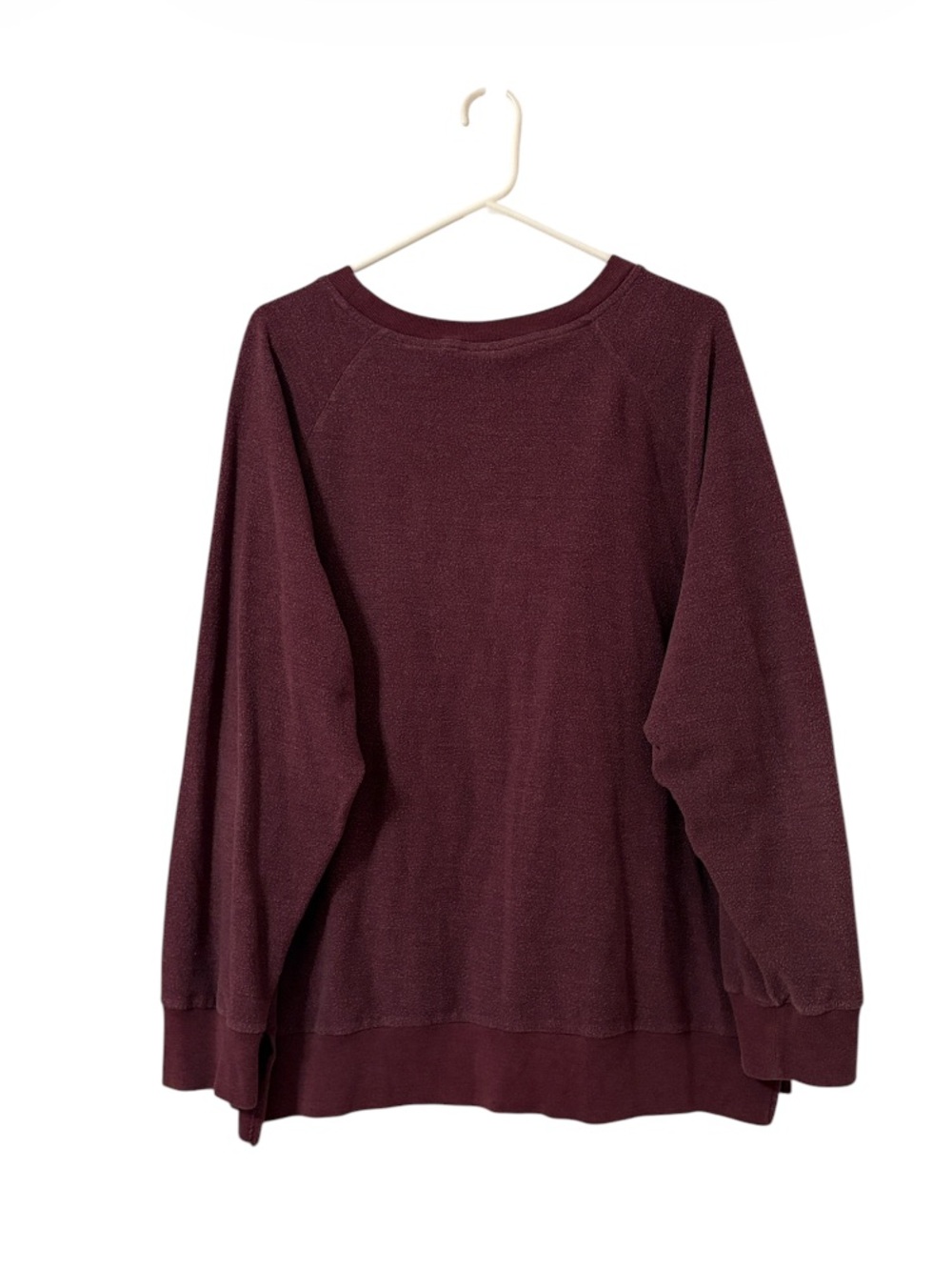 PINK Soft Maroon Graphic Spellout Athletic Sweatshirt - Picture 2 of 12